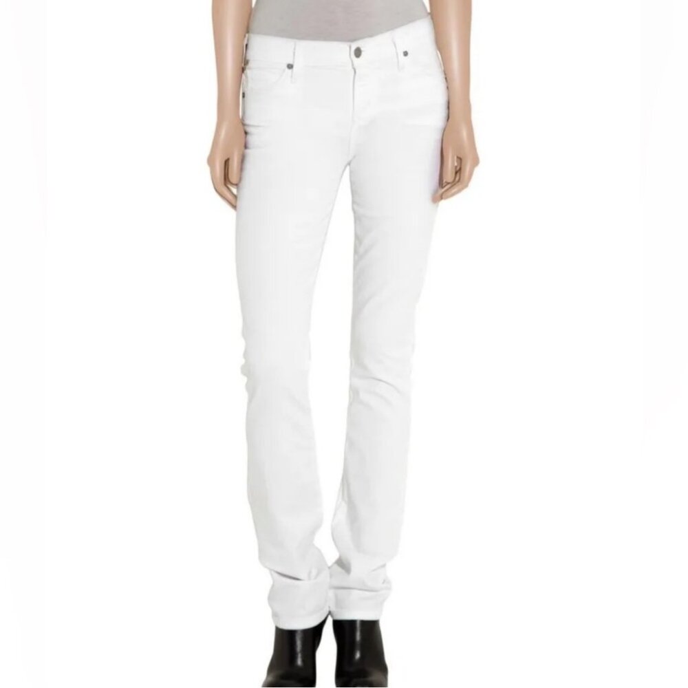 CITIZENS OF HUMANITY Ava Low Rise Straight Leg Jeans Santorini‎ White | Size 32